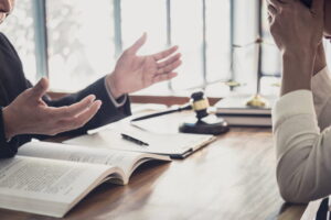 Person consulting a San Diego criminal defense attorney about criminal charges