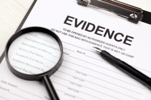 Criminal defense attorney reviewing violent crime evidence in San Diego